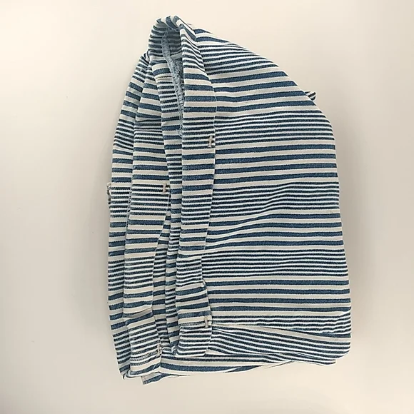 Northcrest Jean Co High Rise stripey rolled cuff shorts Size 12 SHOPKO Vintage - Picture 17 of 17